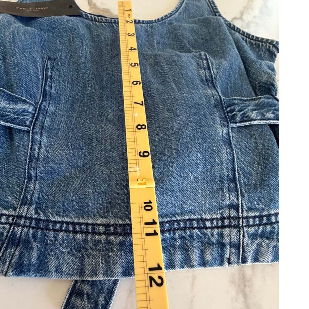 Rag & Bone NEW Ultra Featherweight Estelle Denim Top, Size 6 Med
